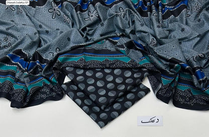 DHANAK | 3 PIECE DIGITAL PRINT UNSTITCHED WINTER SUIT