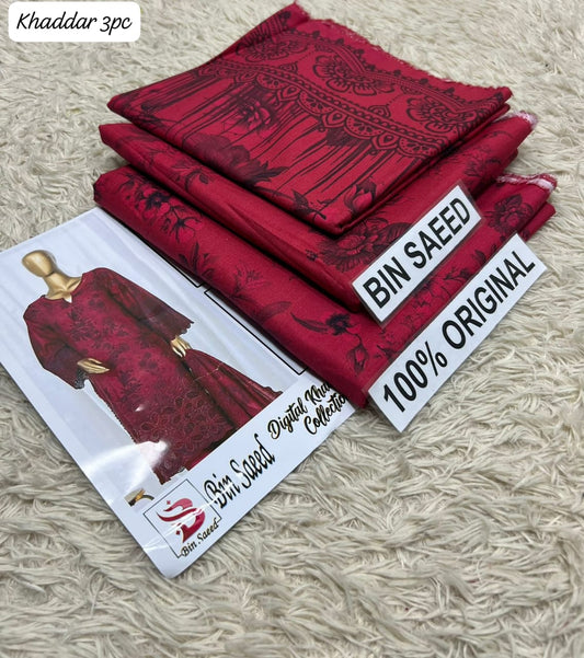 PREMIUM KHADDAR 3 PIECEC SUIT