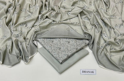 DHANAK 3 PIECE DIGITAL PRINT UNSTITCHED WINTER SUIT