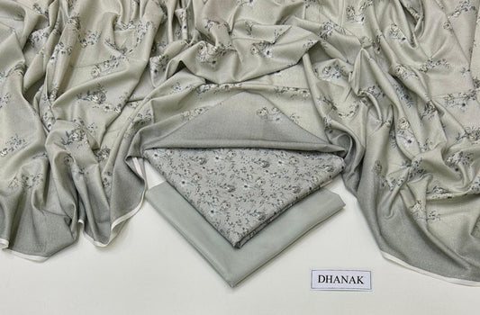 DHANAK 3 PIECE DIGITAL PRINT UNSTITCHED WINTER SUIT