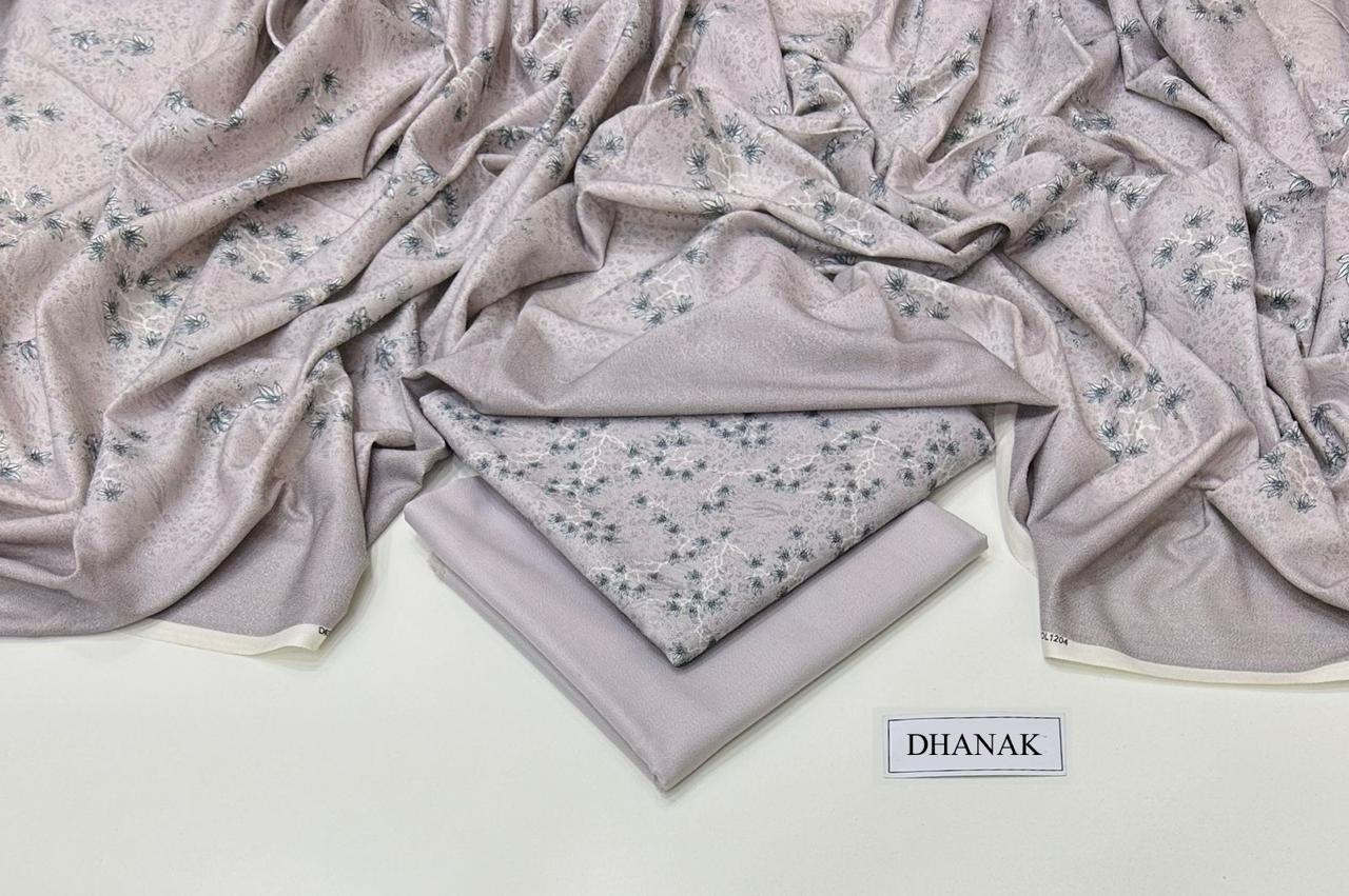 DHANAK 3 PIECE DIGITAL PRINT UNSTITCHED WINTER SUIT