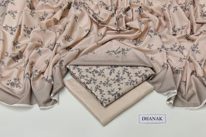 DHANAK 3 PIECE DIGITAL PRINT UNSTITCHED WINTER SUIT