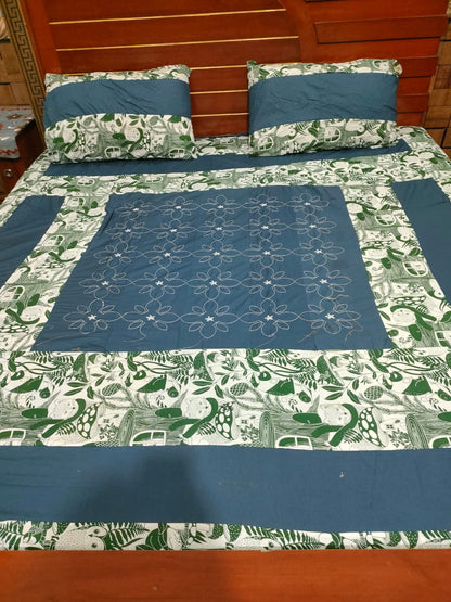 PREMIUM KINGSIZE 3PIECE COTTON SATIN BEDSHEET