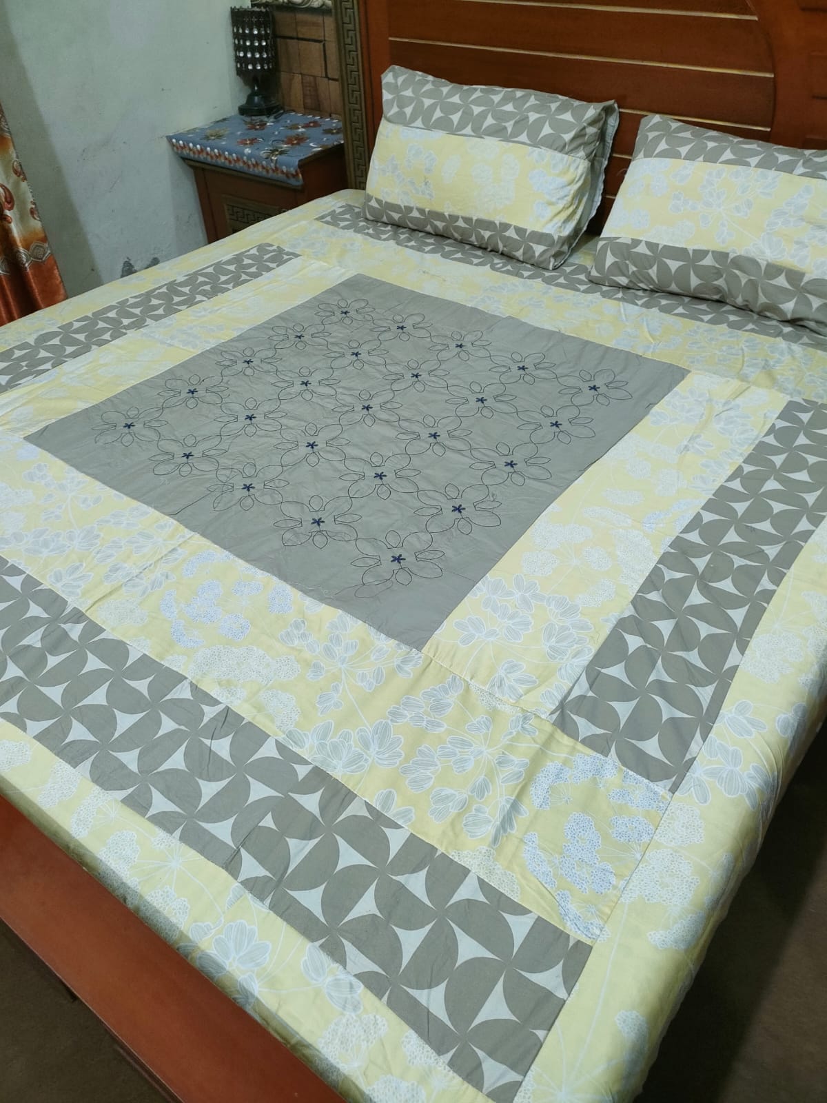 PREMIUM KINGSIZE 3PIECE COTTON SATIN BEDSHEET