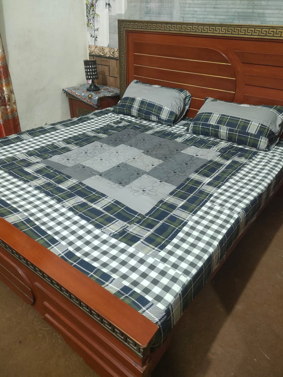 PREMIUM KINGSIZE 3PIECE COTTON SATIN BEDSHEET