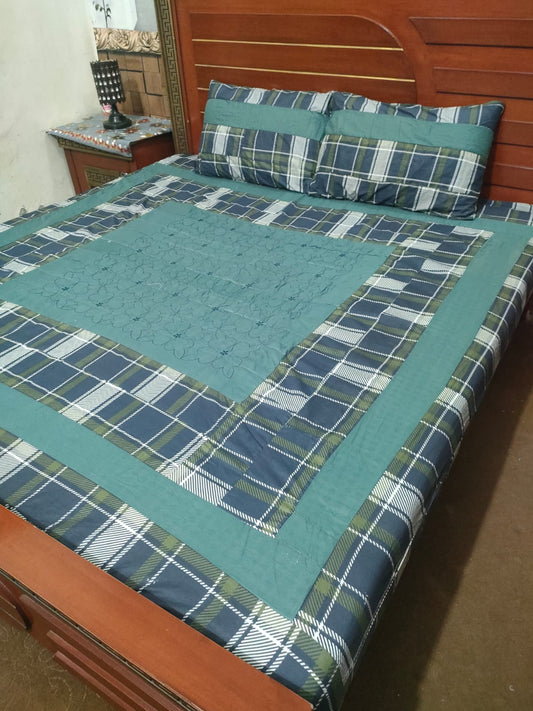 PREMIUM KINGSIZE 3PIECE COTTON SATIN BEDSHEET