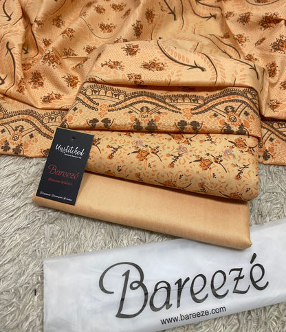 BAREEZE | 3 PIECE DIGITAL PRINT UNSTITCHED WINTER SUIT
