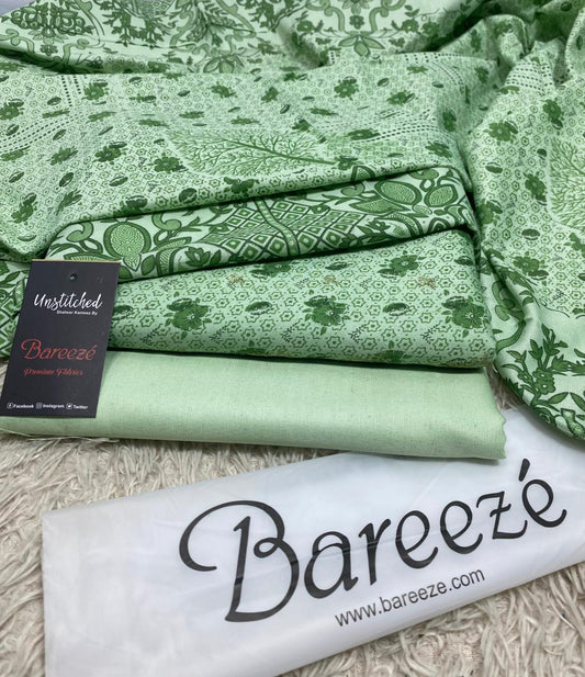 BAREEZE | 3 PIECE DIGITAL PRINT UNSTITCHED WINTER SUIT