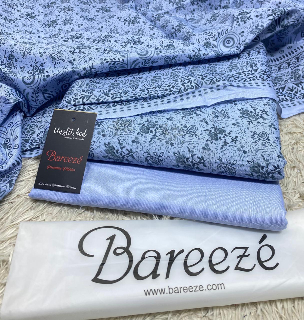 BAREEZE | 3 PIECE DIGITAL PRINT UNSTITCHED WINTER SUIT