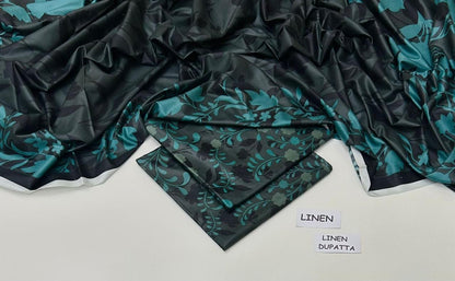 LINEN | 3 PIECE DIGITAL PRINT UNSTITCHED WINTER SUIT