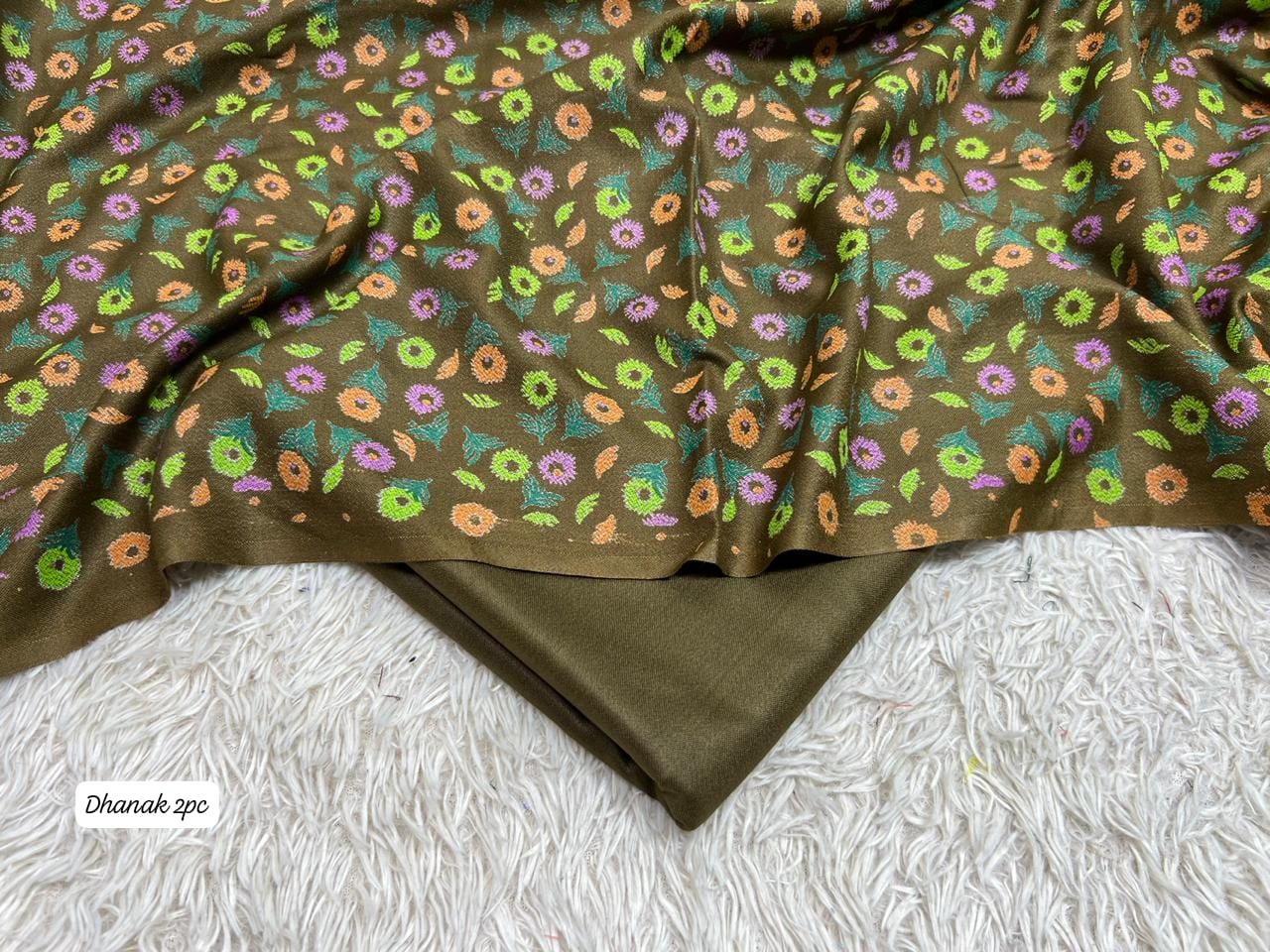 DHANAK | 2 PIECE DIGITAL PRINT UNSTITCHED WINTER SUIT