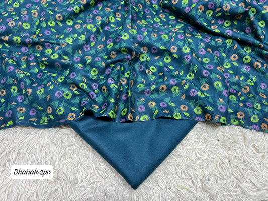 DHANAK | 2 PIECE DIGITAL PRINT UNSTITCHED WINTER SUIT