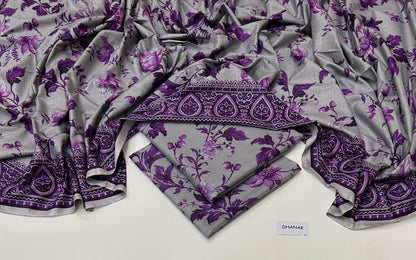 DHANAK | 3 PIECE DIGITAL PRINT UNSTITCHED WINTER SUIT