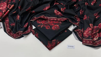 DHANAK | 3 PIECE DIGITAL PRINT UNSTITCHED WINTER SUIT