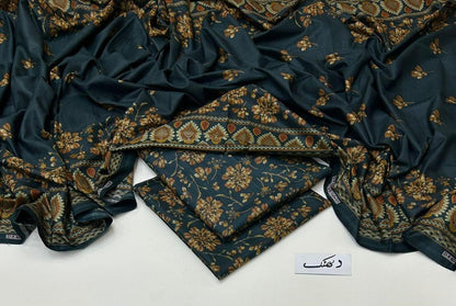 DHANAK | 3 PIECE DIGITAL PRINT UNSTITCHED WINTER SUIT