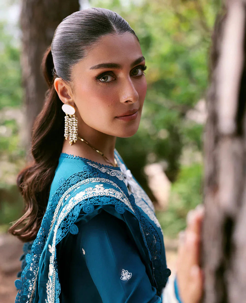 PREMIUM REPUBLIC WOMENS WEAR 3PC EMBROIDERED DHANAK UNSTITCHED SUIT