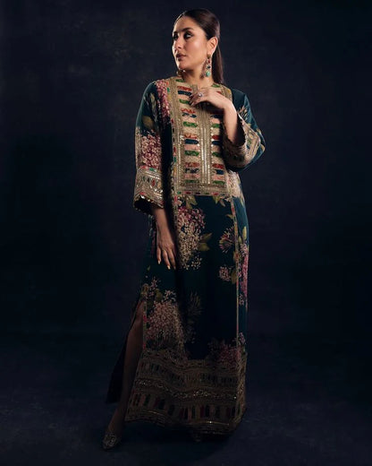 SANA SAFINAZ LUXURY SILK DRESS | 3PEC UNSTICHED.