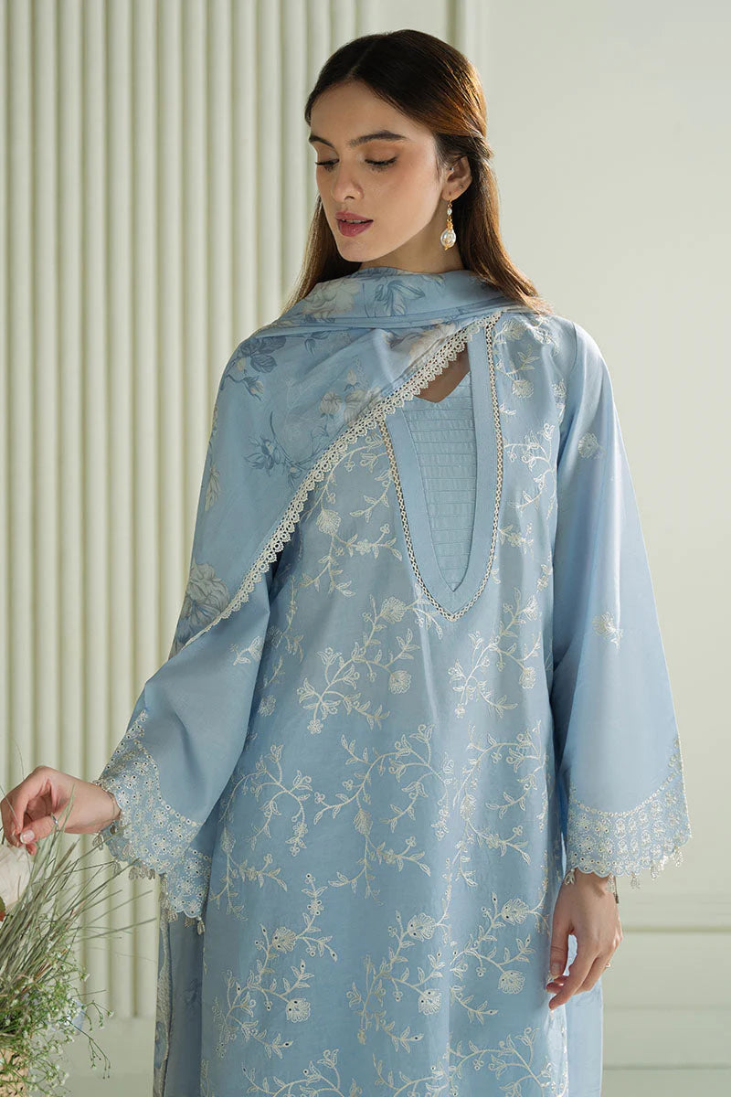 PREMIUM EMBROIDERED DHANAK UNSTITCHED 3PC SUIT