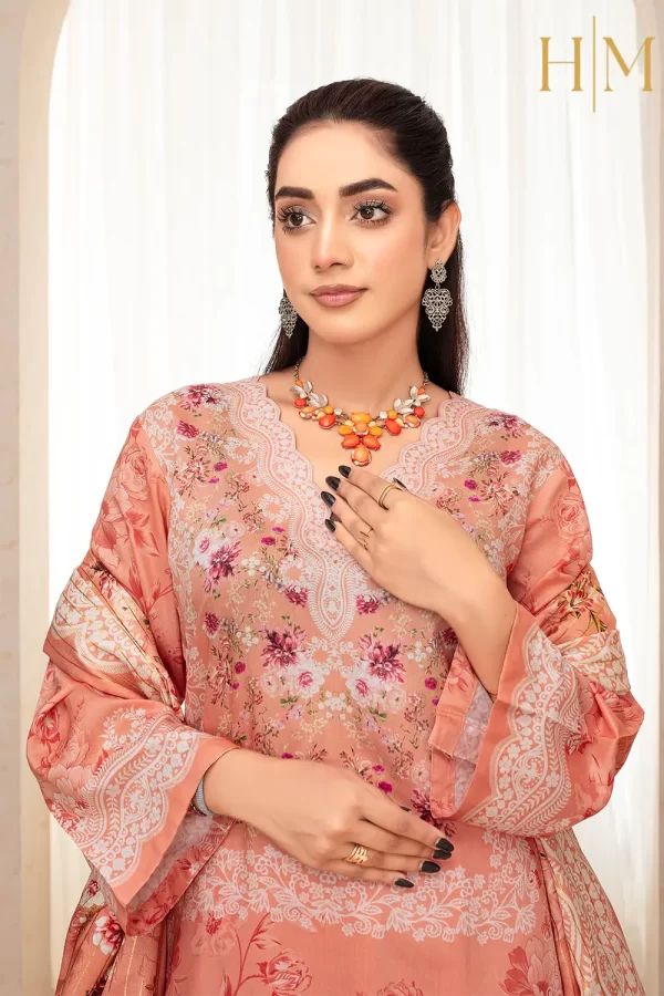 H-M- PREMIUM VISCOSE DIGITAL PRINT 3 PIECE SUIT