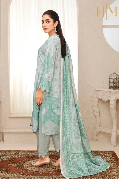 H-M- PREMIUM VISCOSE DIGITAL PRINT 3 PIECE SUIT