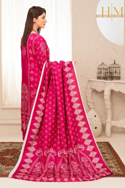 H-M- PREMIUM VISCOSE DIGITAL PRINT 3 PIECE SUIT