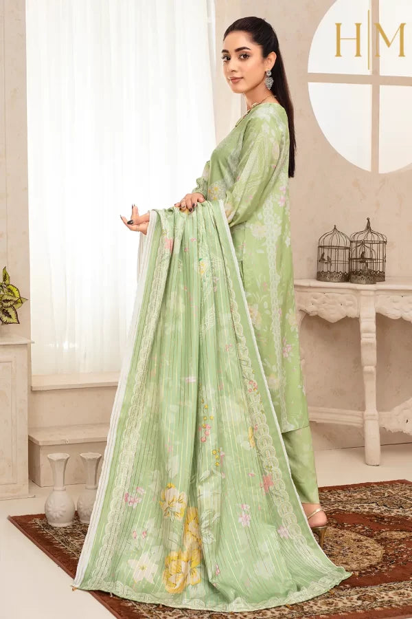 H-M- PREMIUM VISCOSE DIGITAL PRINT 3 PIECE SUIT