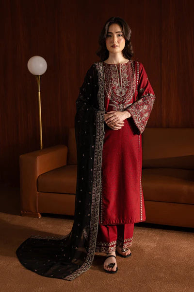 AZURE EXCLUSIVE EMBROIDERED DHANAK UNSTITCHED 3PC SUIT
